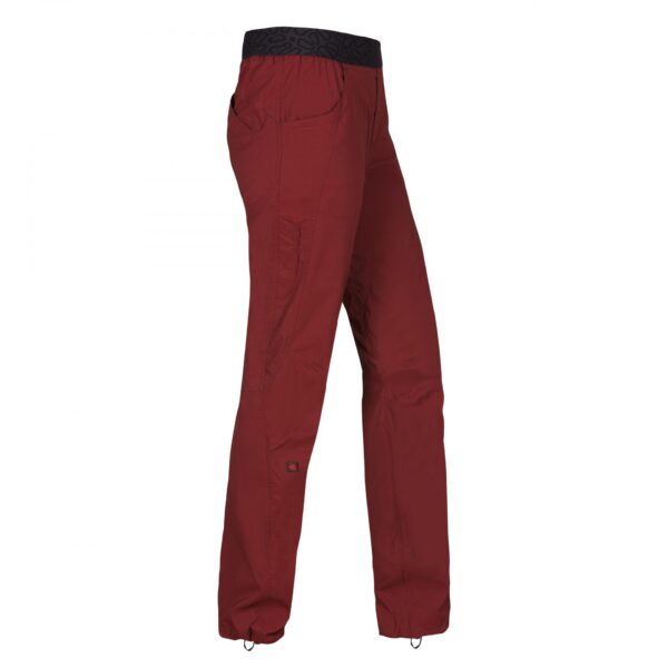 ocun mania pants panske dlhe lezecke nohavice wine merlot cervene